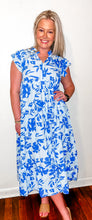 Royal Blue Floral Dress