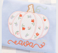 Floral Pumpkin Appliqué Sweatshirt