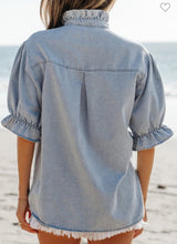 Vintage Wash Chambray Top + Button Down