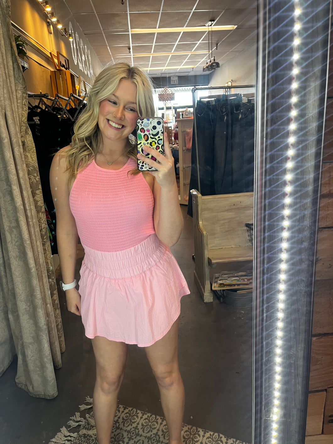 Pink sports romper