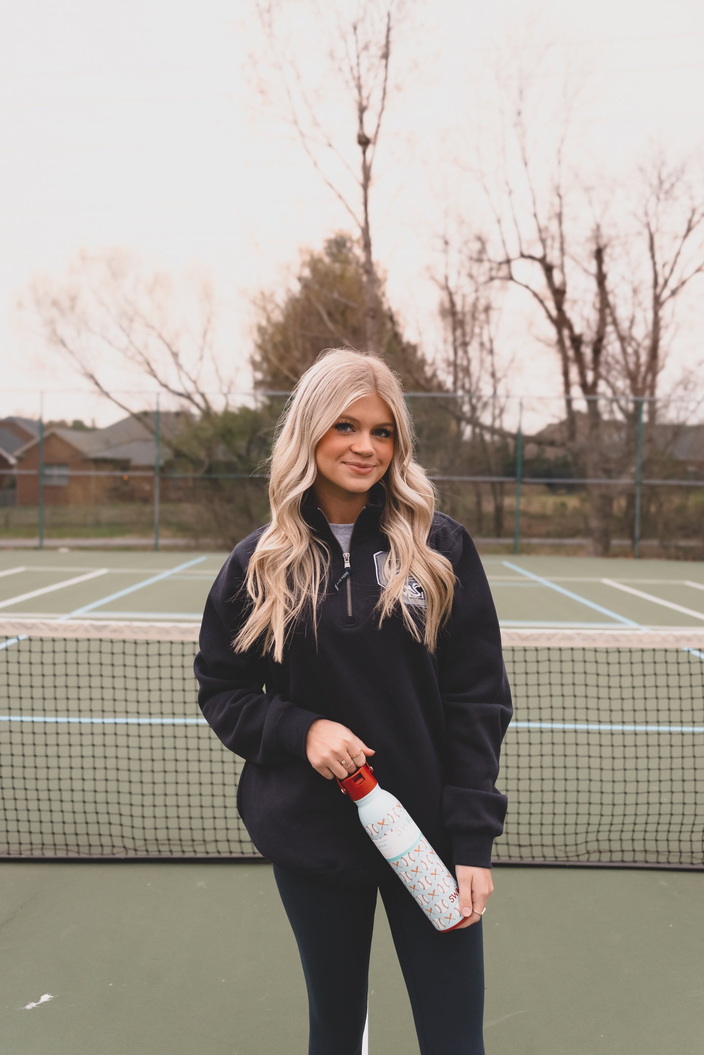 Navy Quarter Zip Pullover + OC Logo