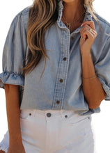 Vintage Wash Chambray Top + Button Down