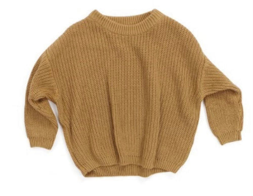 Fall yellow toddler sweater