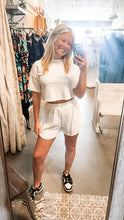 White Eyelet Short Set + Cropped Top