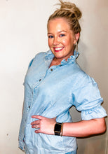 Vintage Wash Chambray Top + Button Down