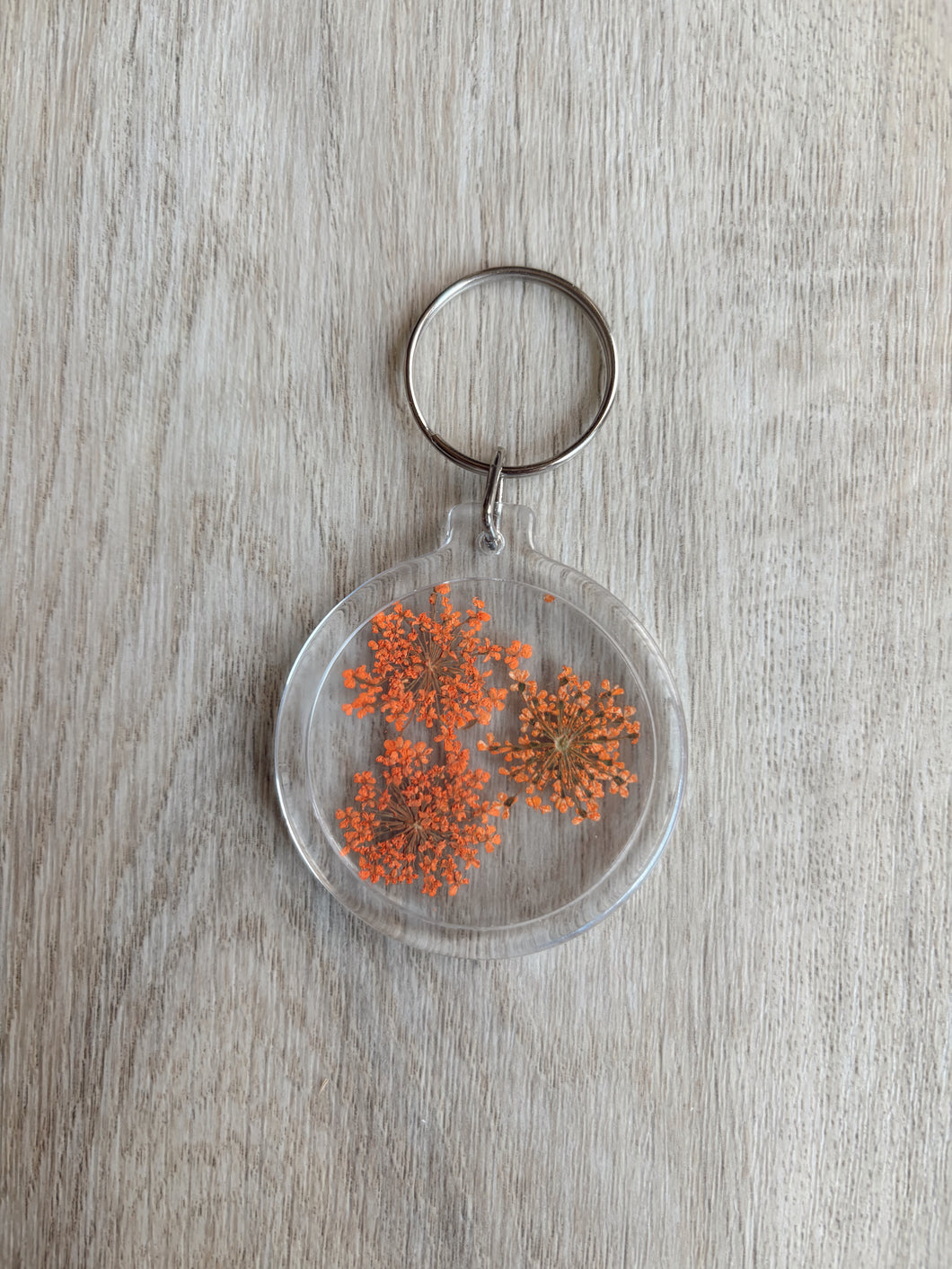 Miss Press Orange Burst Keychain