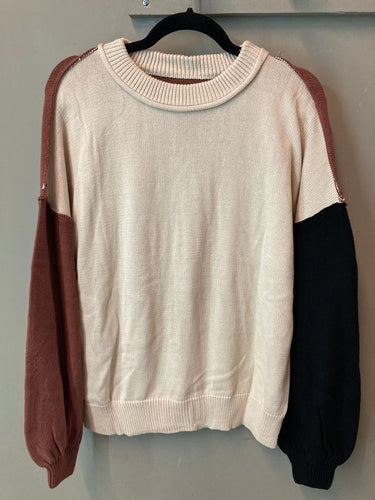 Colorblock sweater