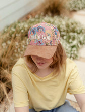 Hat: Child of God, Floral, Embroidered, Cotton, Snapback