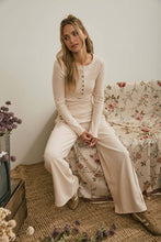 ELASTIC WAIST SIDE PANEL KNIT LOUNGE PANTS: NAVY