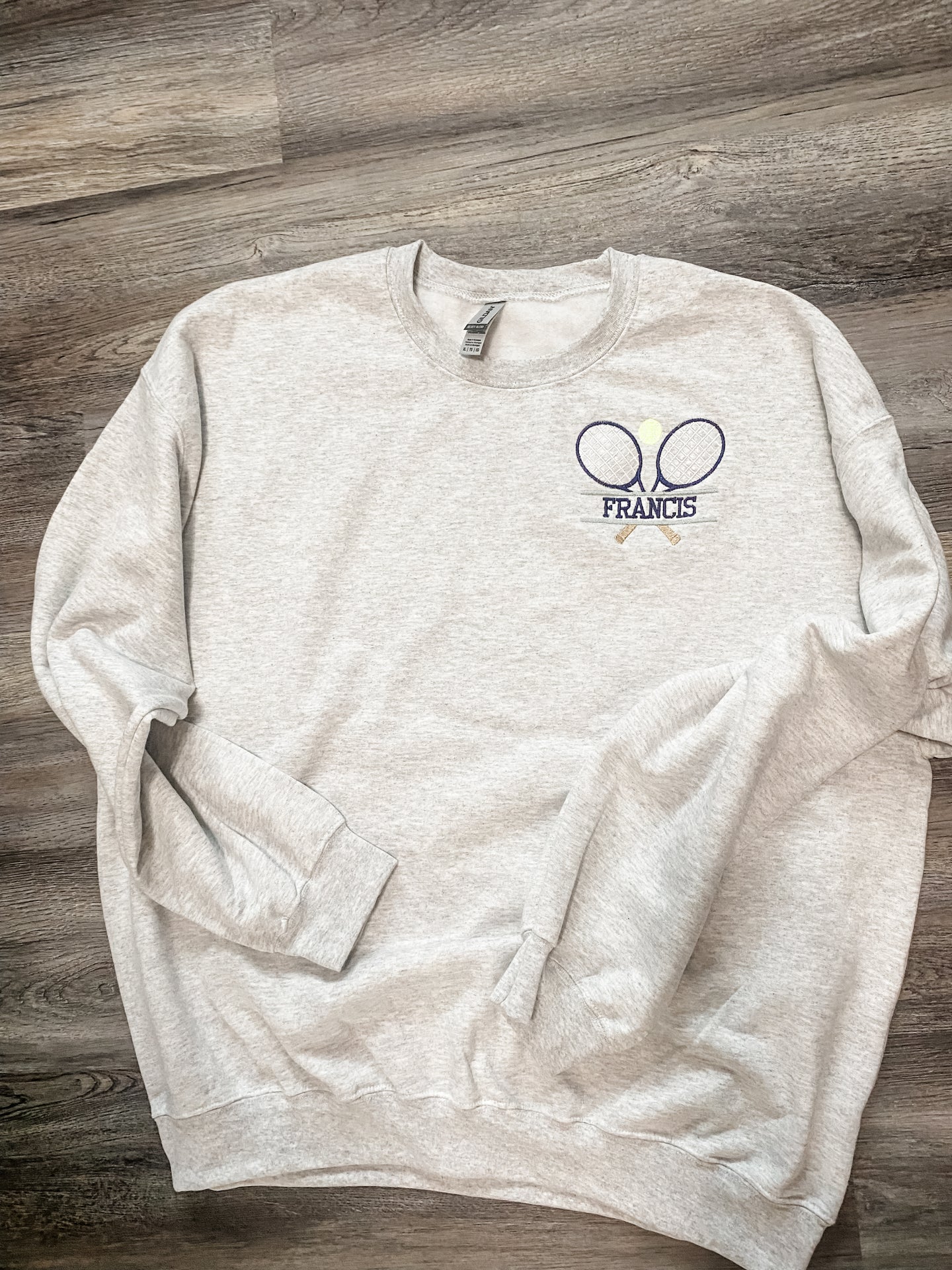 Tennis Crewneck Sweatshirt + Personalized