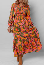 Fall Floral Maxi Dress + Long Sleeve