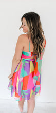 Geo Print Dress + Open Back Tie