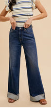 Dark Denim Barrel Jean + Loose Leg