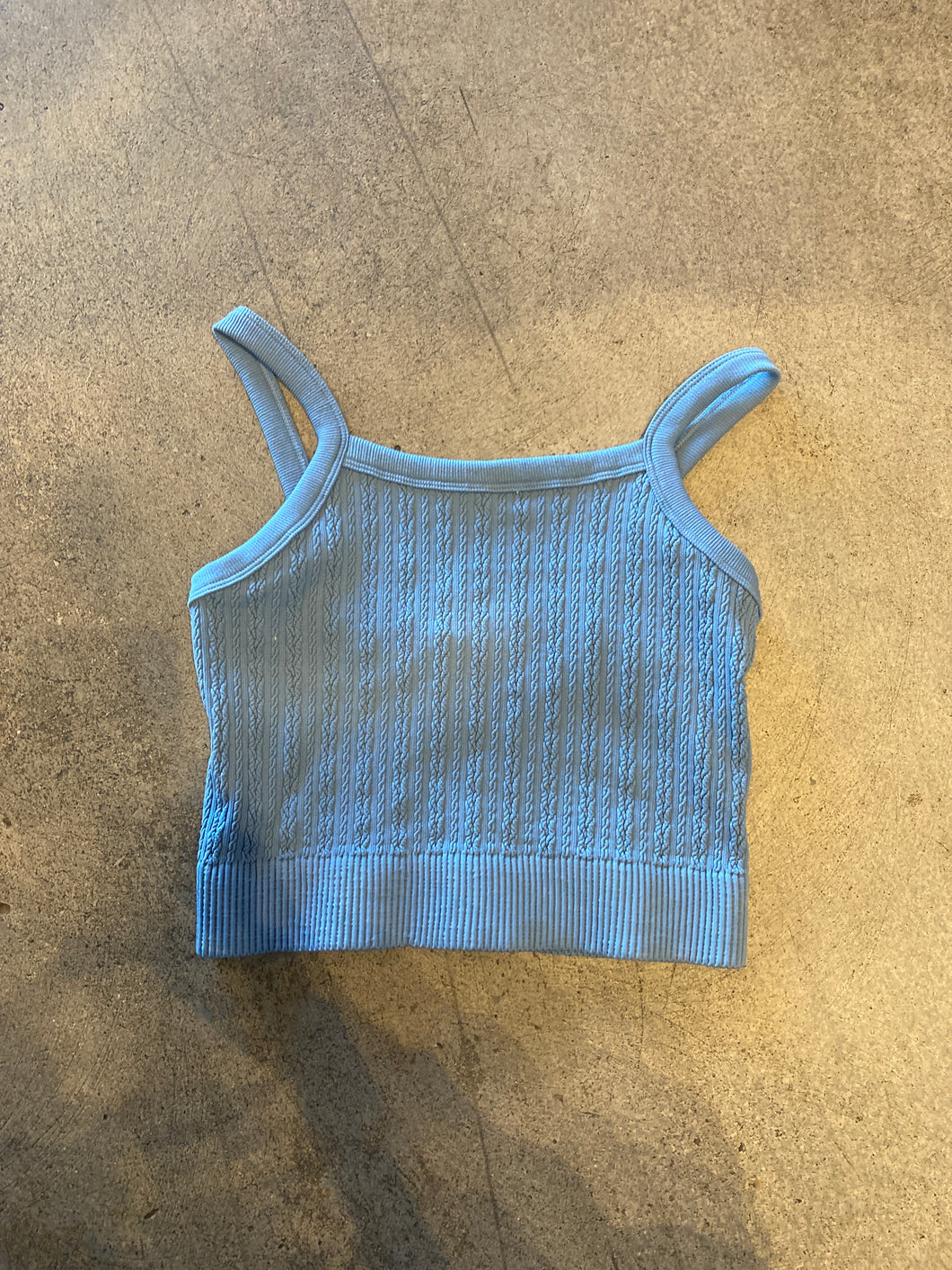 Denim blue tank