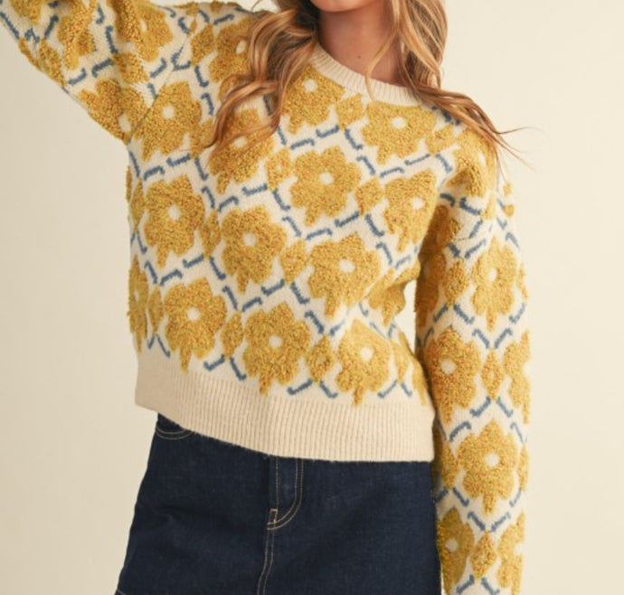 Golden Rod Blooms Sweater