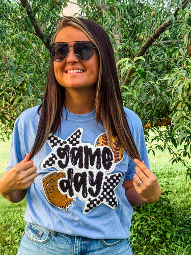 Checkered Game Day Tee + Softball