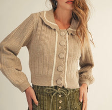 Cottage Charm Button Up Knit Cardigan