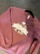 Youth Fleece Crewneck + Pumpkin Appliqué + Personalized