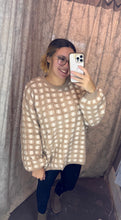 Checkered Oversized Sweater