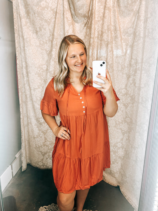 Harvest Orange Dress