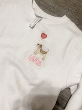 Puppy + Heart Balloon Valentines Toddler Sweatshirt