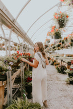 Creme Button Down Jumpsuit