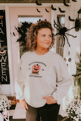 Halloween Town Embroidered Sweatshirt