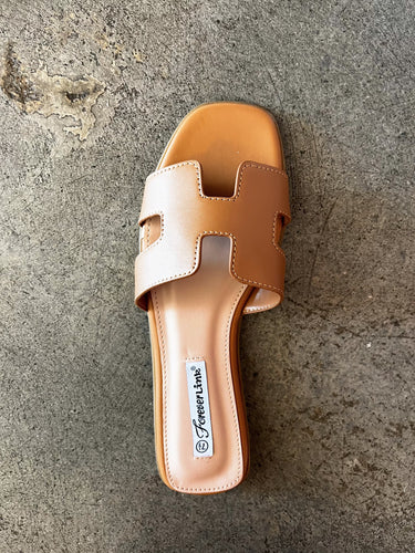 The Sally Sandal + Tan