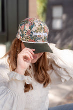 Hat: Made New, Floral, Embroidered, Cotton, Snapback