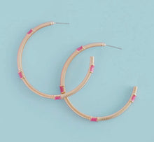 Gold Hoops + Color Detail