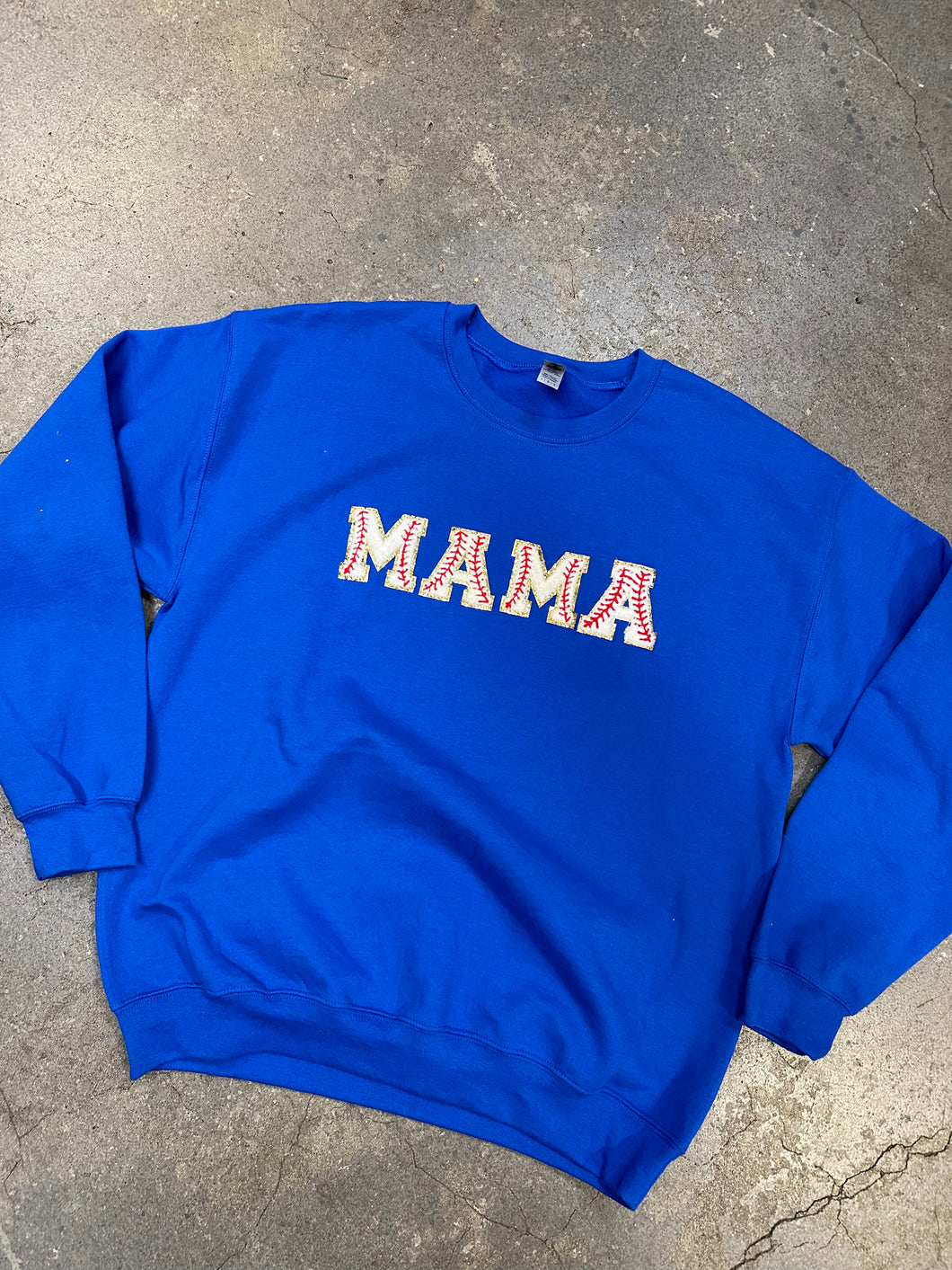 MAMA Baseball Patched Sweatshirt