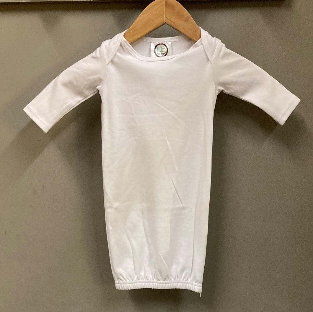 White Newborn Gown