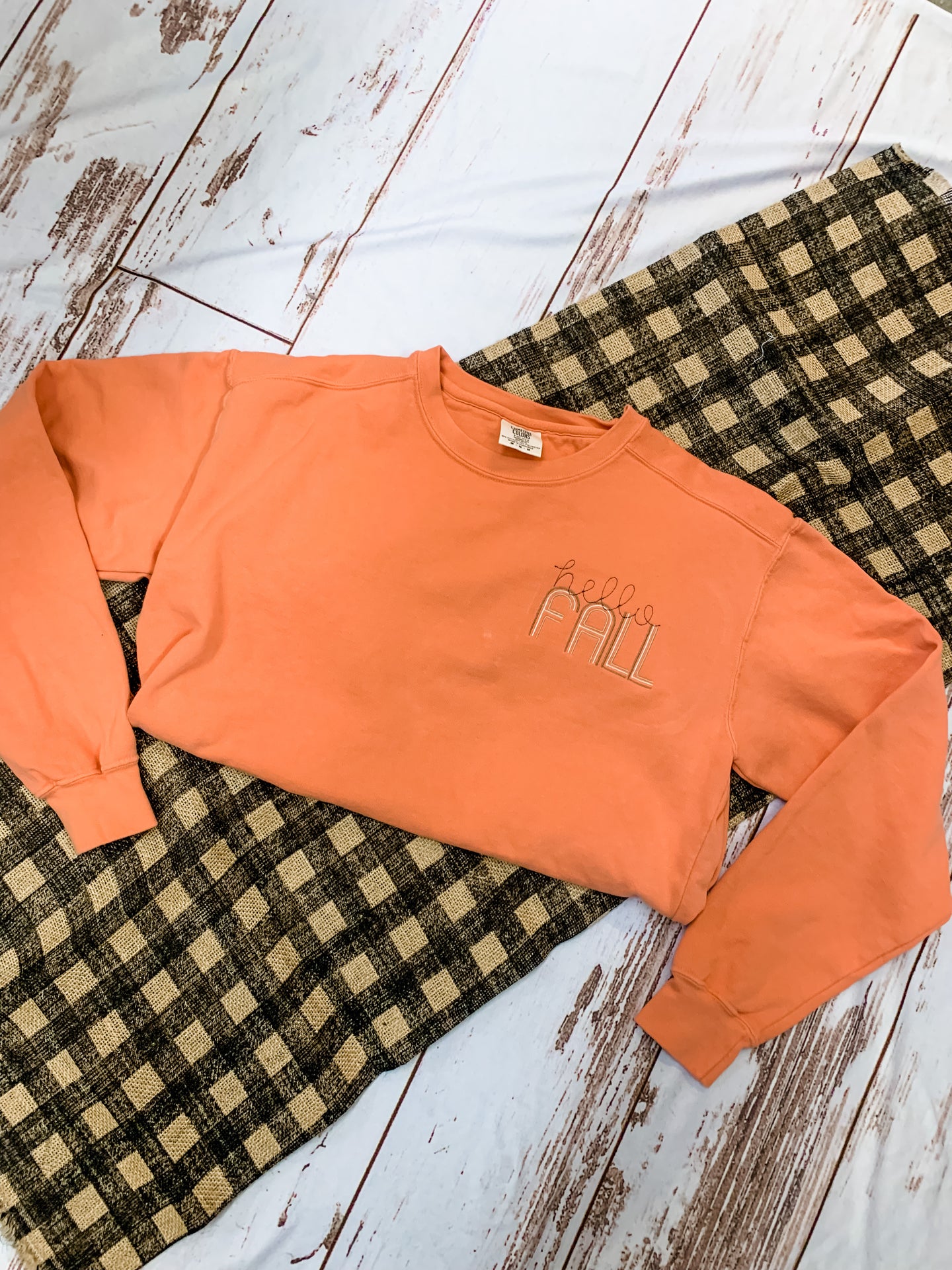 Hello Fall Comfort Colors Crewneck