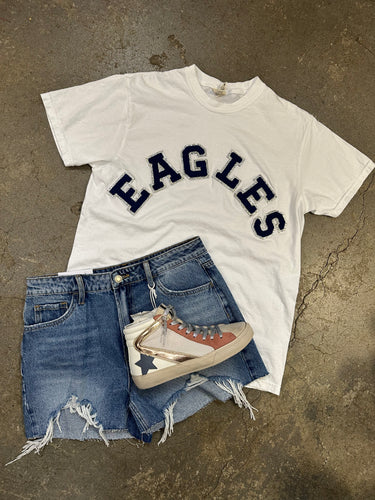 Eagles Comfort Color Patched Tee